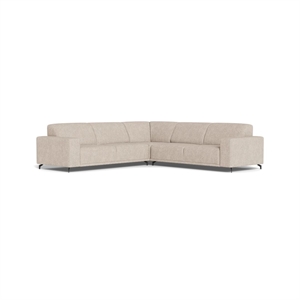OHIO HJØRNESOFA - 684 BEIGE STOF - MÅL: 261 X 281 CM. 